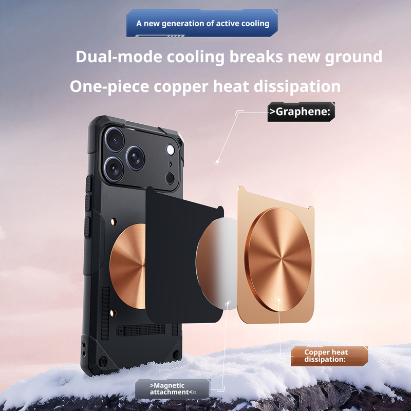 Gaming Accessories For Your Phone - IJskoude koperen koelende telefoonhoes voor iPhone