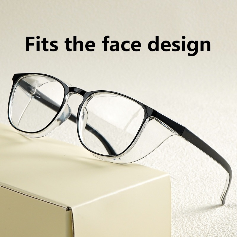 Gaming Glasses Tinted - Anti-pollen veiligheidsbril Vierkant anti-condens blauw licht