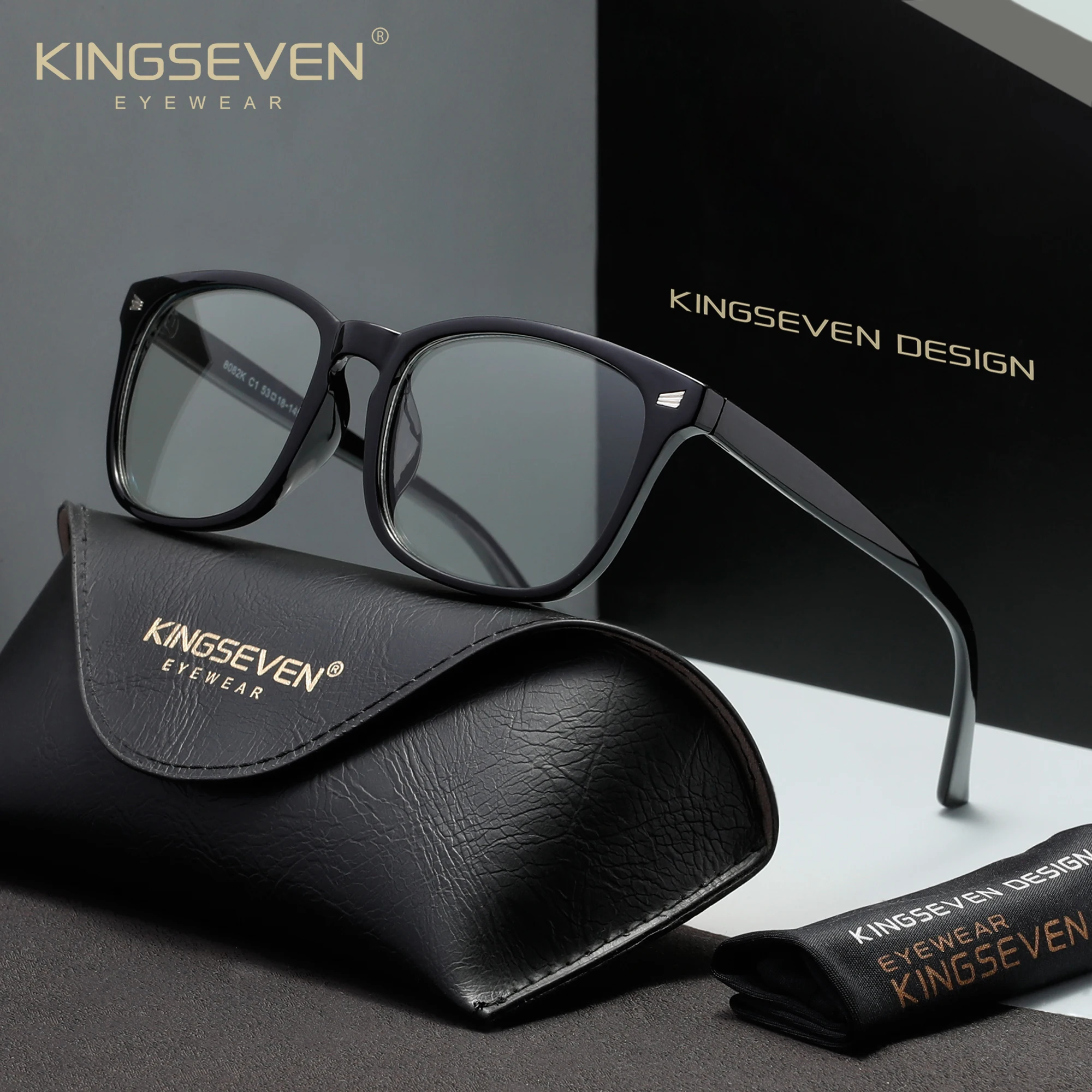 Gaming Glasses Tinted - KINGSEVEN Nieuwe klassieke anti-blauwlichtbril voor heren