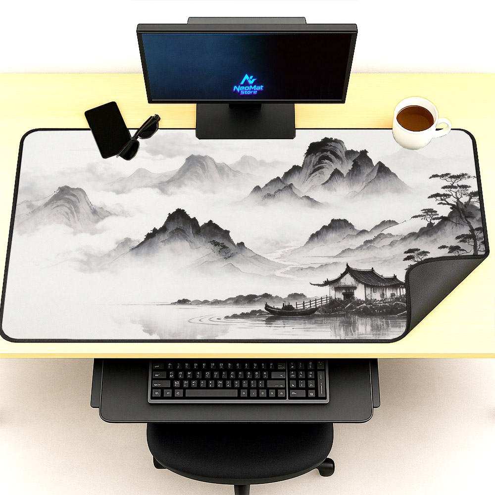 Chinese muismat zwart witte mu - Gaming Accessories Japan recensie en prijs