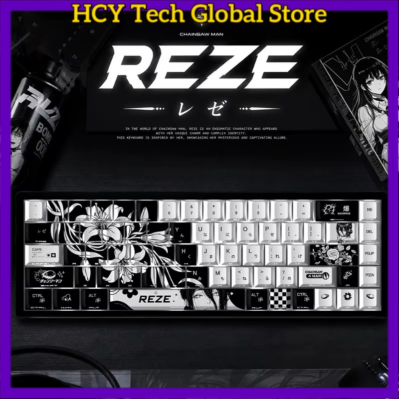 HCY Reze 5.0 Anime Keycaps Cha - Gaming Accessories Gifts For Men recensie en prijs