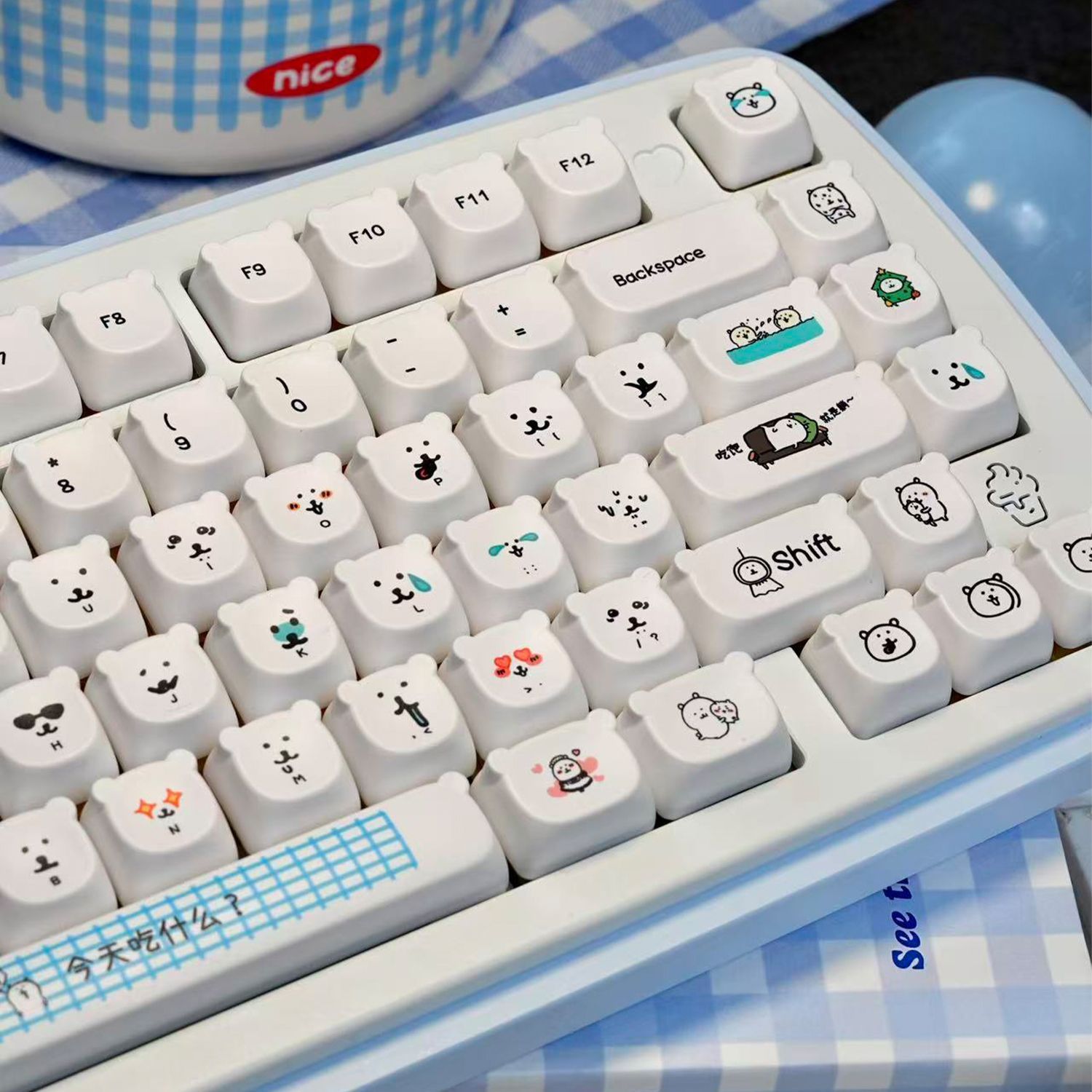 Kawaii Cartoon Joke Beer PBT K - Gaming Accessories Japan recensie en prijs