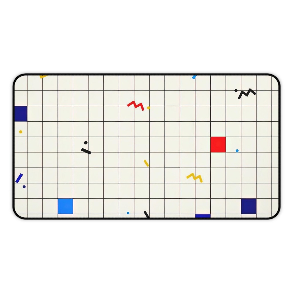Retro Geometrische Grid Bureau - Gaming Accessories Retro recensie en prijs