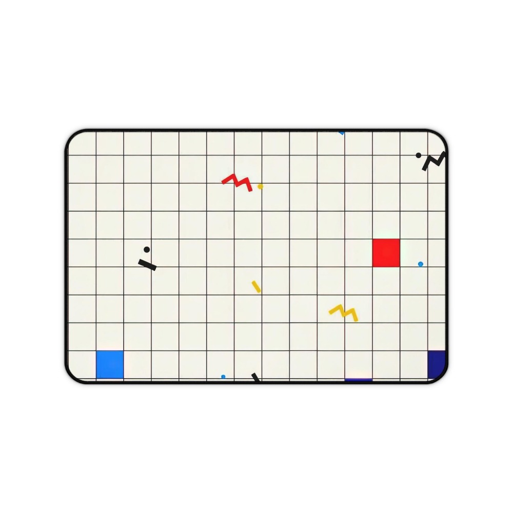 Retro Geometrische Grid Bureau - Gaming Accessories Retro recensie en prijs